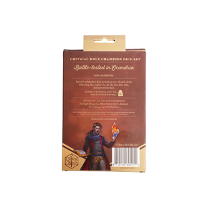Critical Role Champion Dice Set: Caleb Widogast