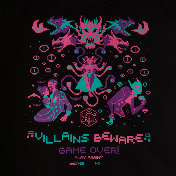 8-Bit Villains Crewneck Sweatshirt
